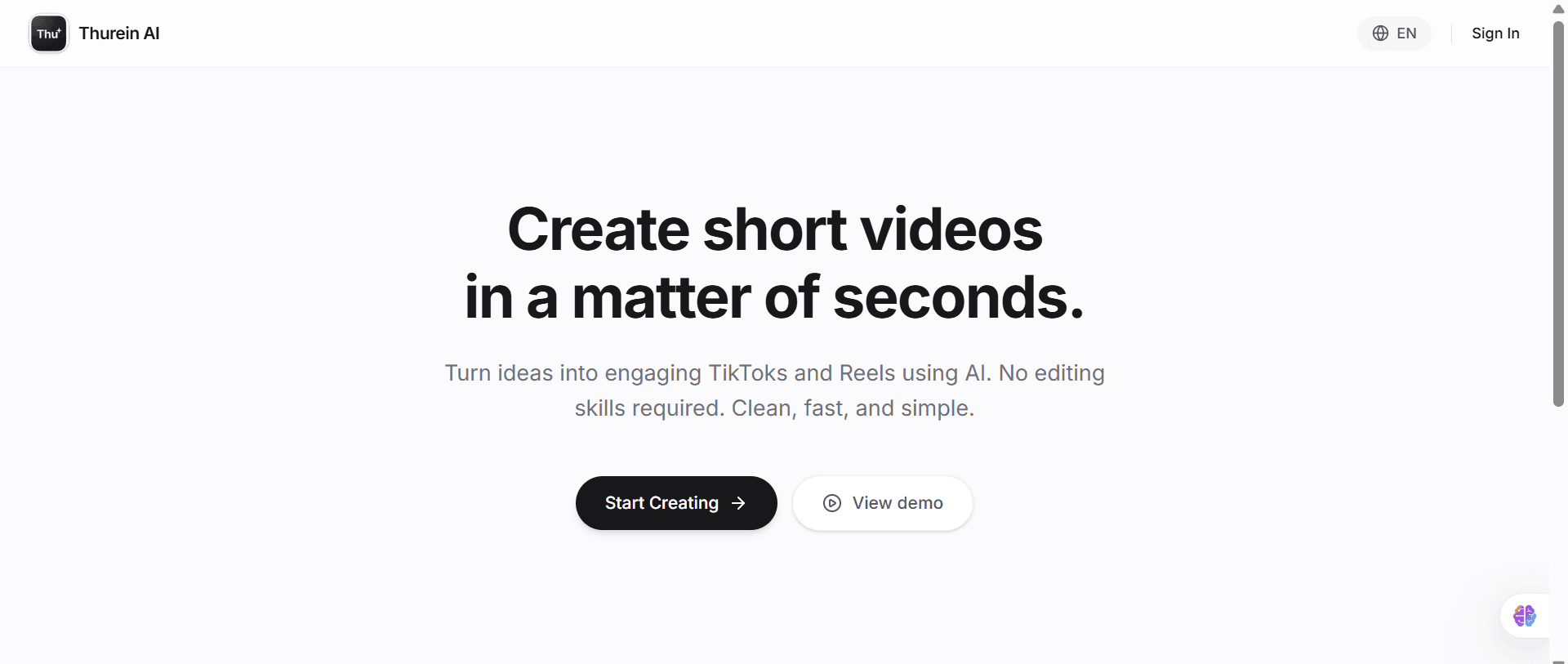 AI Short Video Maker (SaaS) Thumbnail